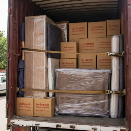 Leo Domestic Packers And Movers - Neatly Loaded Truck Interior